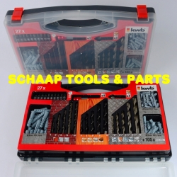 Boren- bit- en pluggenset 132 delig | 423000